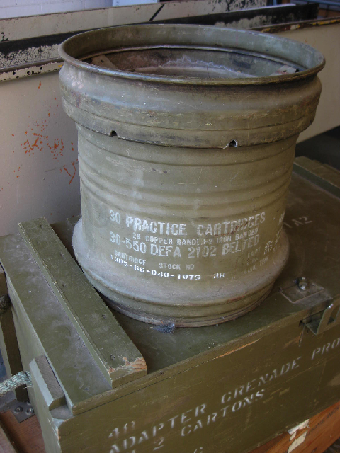 CANNISTER, Cartridge - 30cm High Khaki Drum